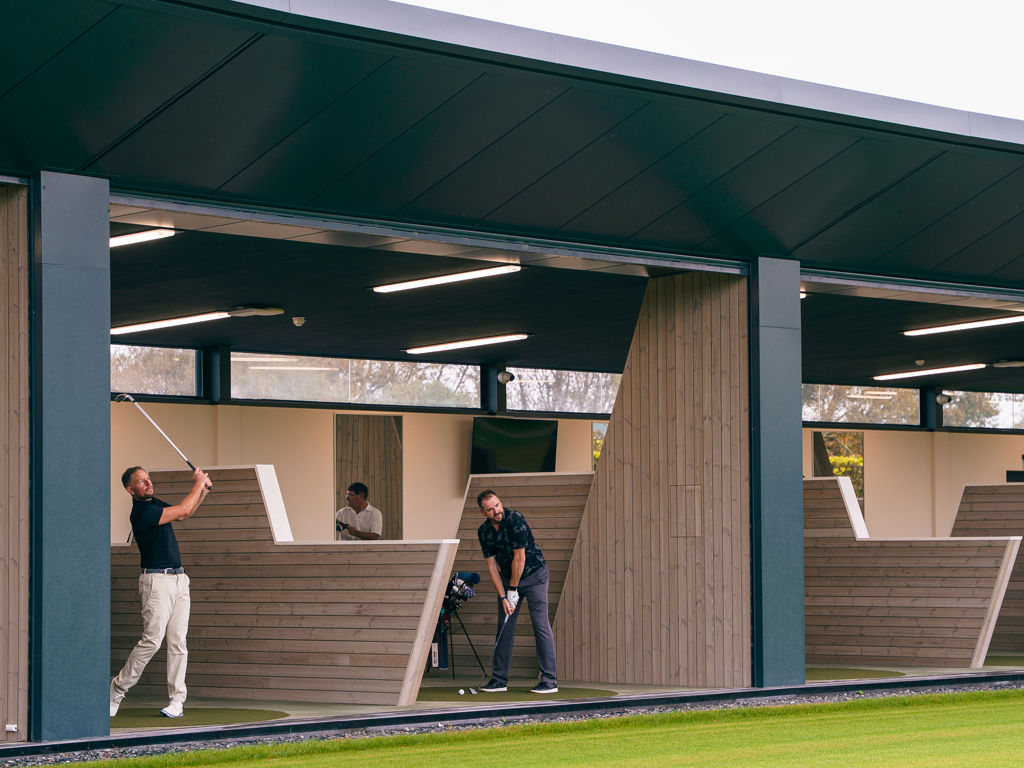 Trackman driving range bays at the Golf Performance Centre